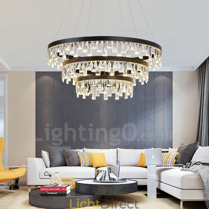 Moderne ronde kristallen hanglamp
