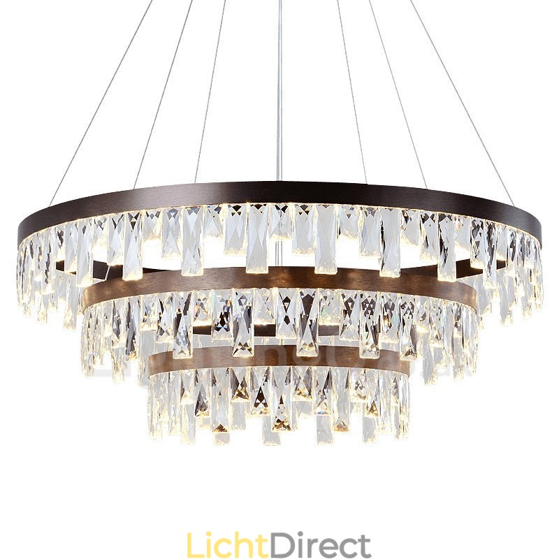 Moderne ronde kristallen hanglamp