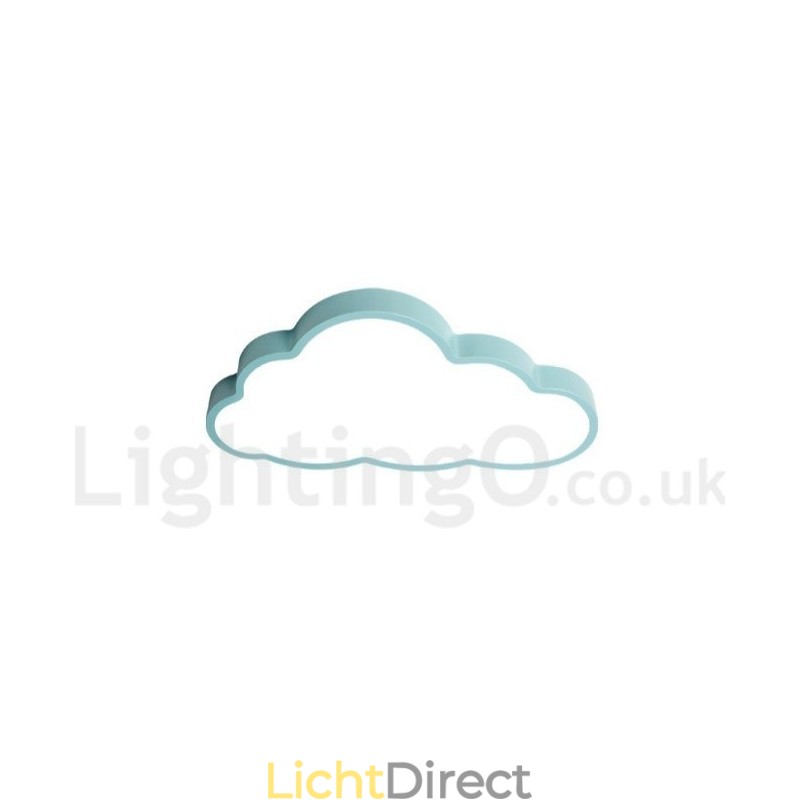 Ultradunne wolken dimbare moderne eigentijdse Scandinavische stijl plafondlampen met acryl kap met afstandsbediening Kan ook worden gebruikt als wandlamp