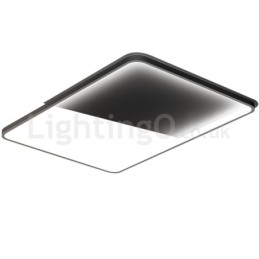 Moderne minimalistische ultradunne 5 cm aluminium rechthoekige plafondlampen