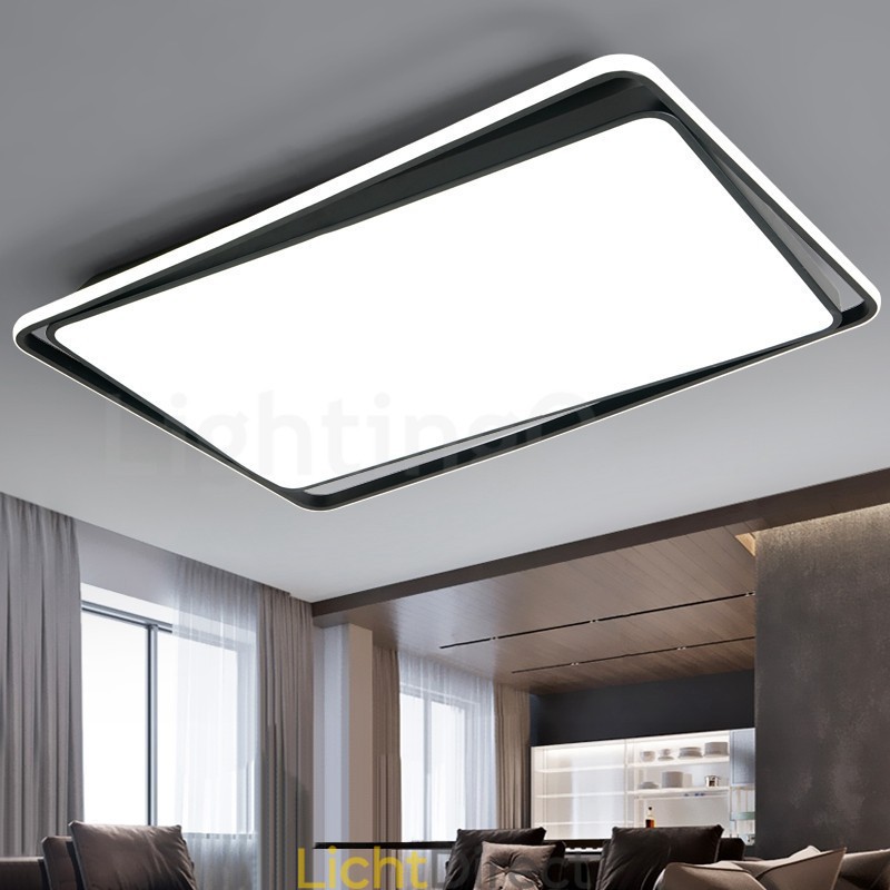 Moderne mode zwart-witte rechthoekige plafondlamp