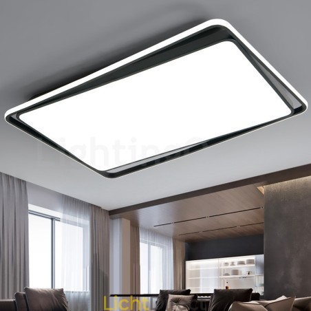 Moderne mode zwart-witte rechthoekige plafondlamp Moderne mode zwart-witte rechthoekige plafondlamp