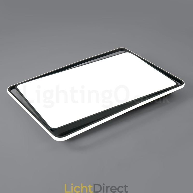 Moderne mode zwart-witte rechthoekige plafondlamp