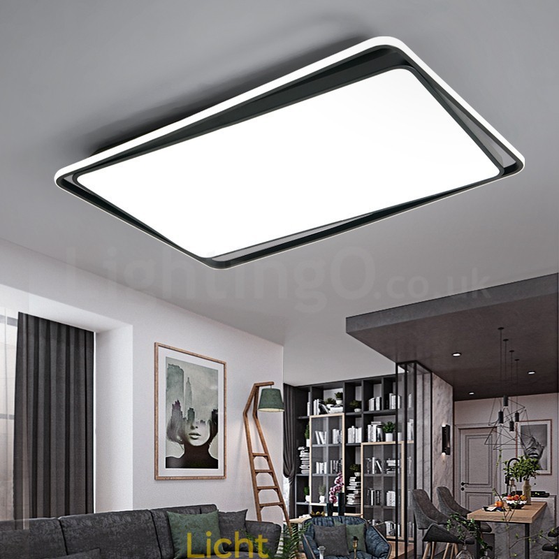 Moderne mode zwart-witte rechthoekige plafondlamp