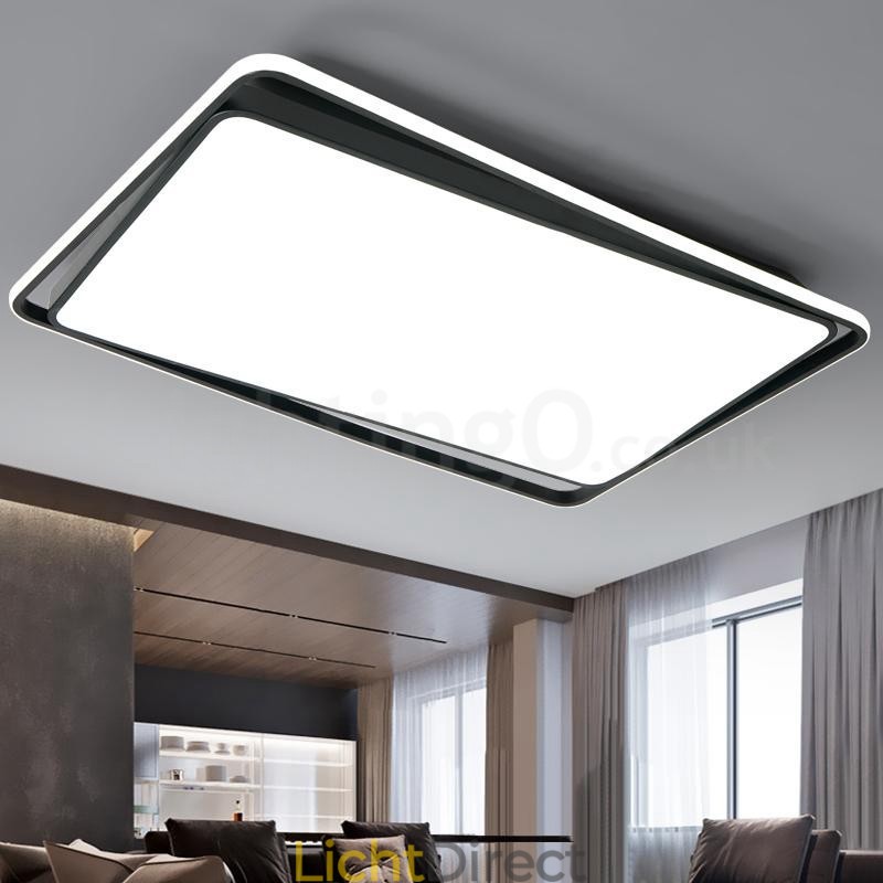 Moderne mode zwart-witte rechthoekige plafondlamp