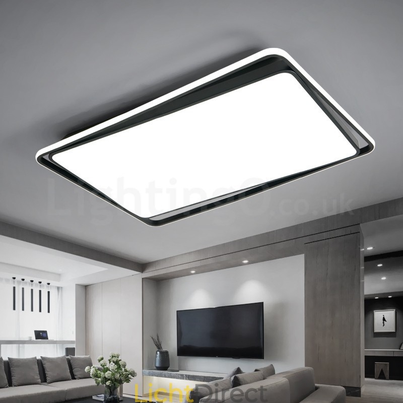 Moderne mode zwart-witte rechthoekige plafondlamp