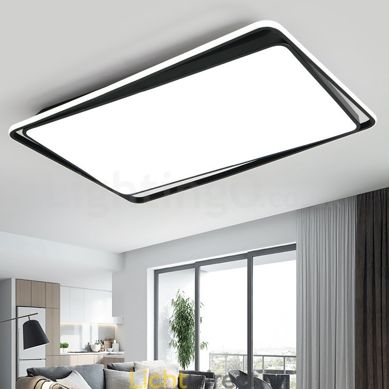 Moderne mode zwart-witte rechthoekige plafondlamp