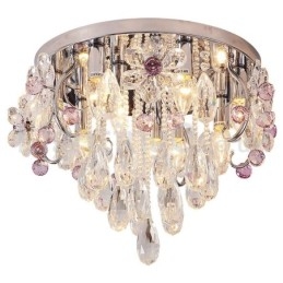 Luxe ronde plafondlampen met kristalbevestiging