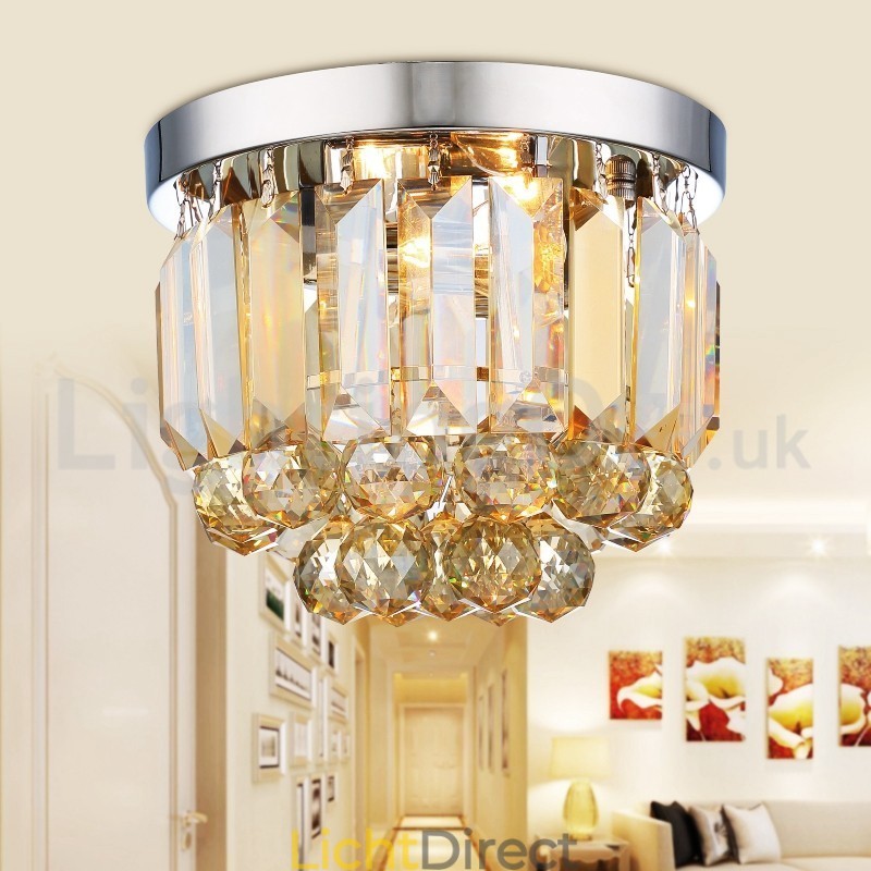 Moderne plafondlampen met kristalbevestiging