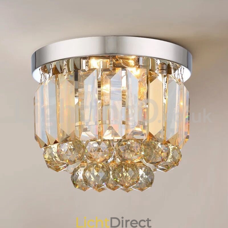 Moderne plafondlampen met kristalbevestiging