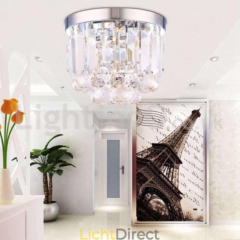Moderne plafondlampen met kristalbevestiging