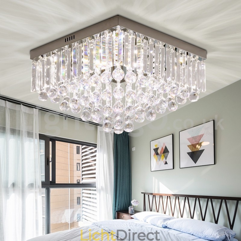 Moderne 40CM 50CM vierkante kristallen plafondlampen