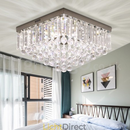 Moderne 40CM 50CM vierkante kristallen plafondlampen Moderne 40CM 50CM vierkante kristallen plafondlampen