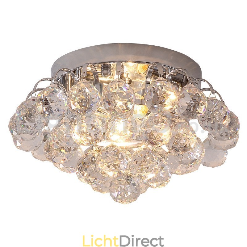 Moderne 30CM 55CM ronde plafondlampen met kristal