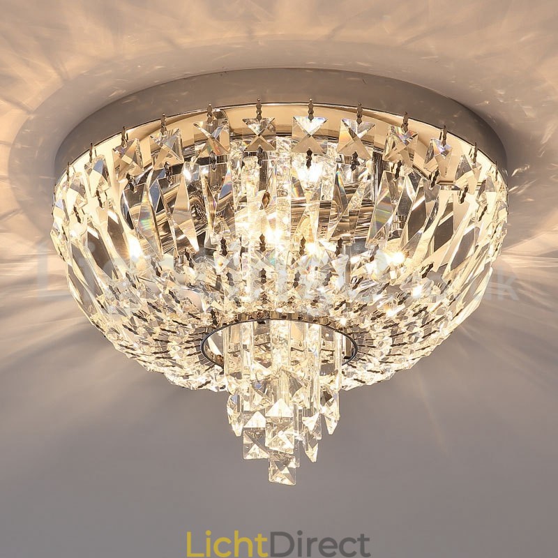 Hedendaagse, prachtige ronde plafondlampen met kristal