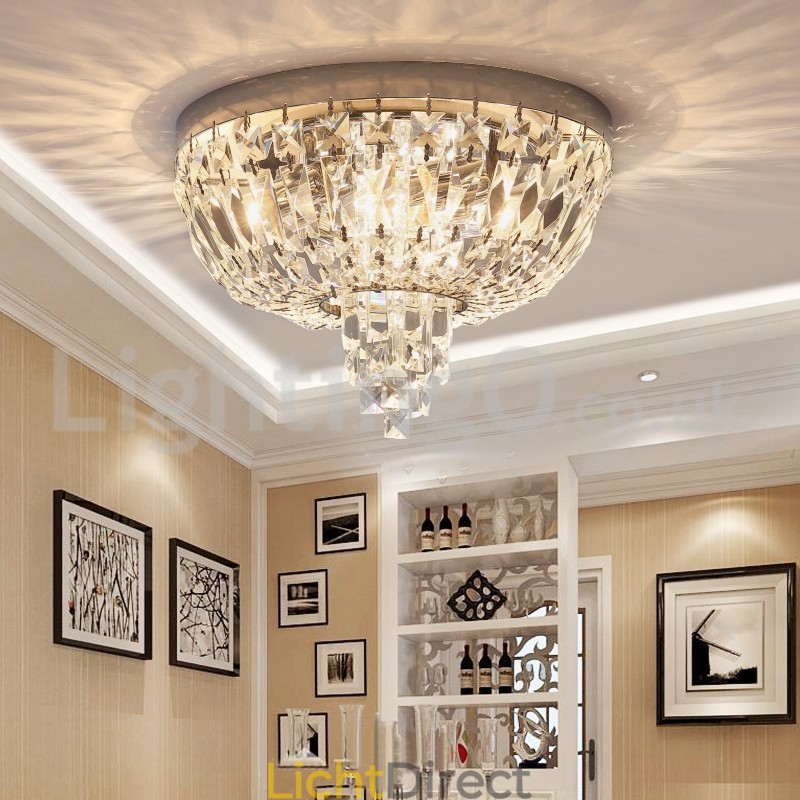 Hedendaagse, prachtige ronde plafondlampen met kristal