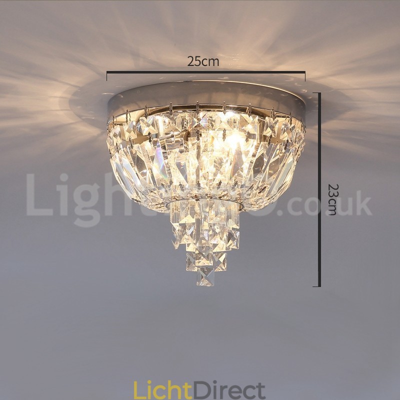 Hedendaagse, prachtige ronde plafondlampen met kristal