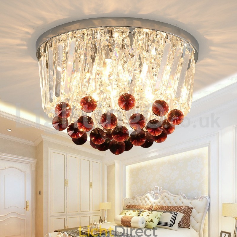 Moderne ronde plafondlampen met kristal