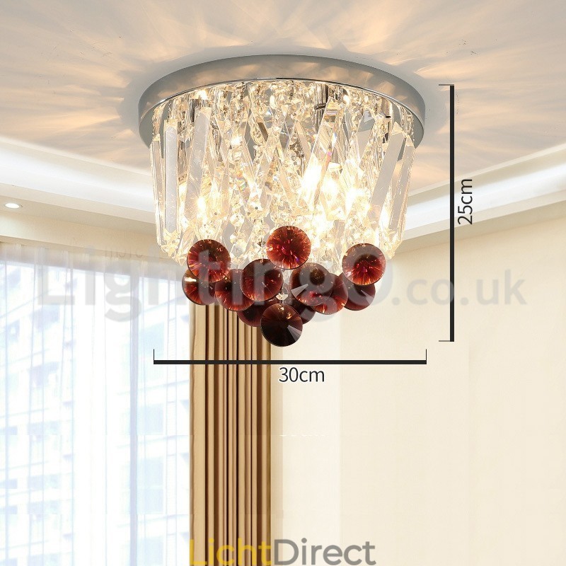 Moderne ronde plafondlampen met kristal