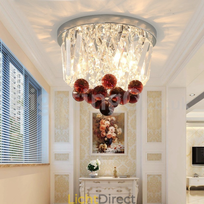 Moderne ronde plafondlampen met kristal