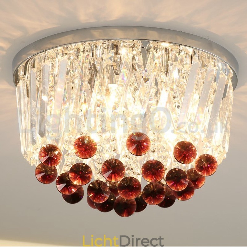 Moderne ronde plafondlampen met kristal