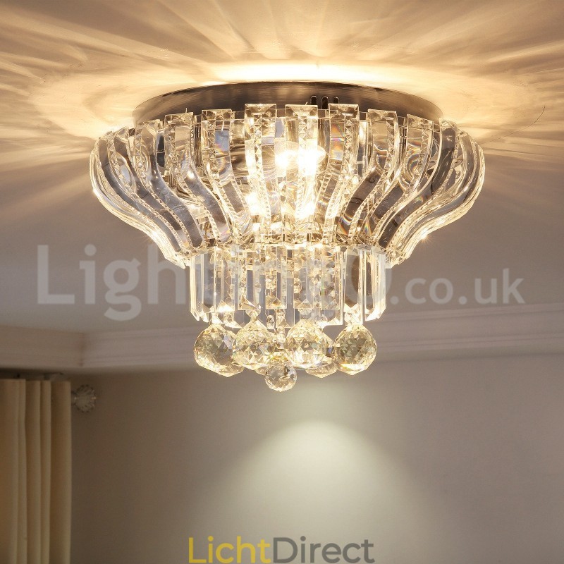 Hedendaagse moderne 38CM 57CM ronde plafondlampen met kristal