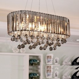 Betaalbare luxe rechthoekige kristallen kroonluchter