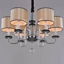 Moderne eigentijdse kristallen chromen metalen kroonluchter