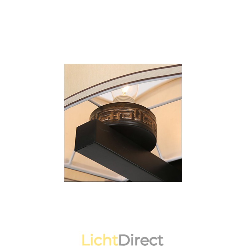 De Chinese Stijl Kroonluchter IJzer Koper Imitatie Lucht Lampen