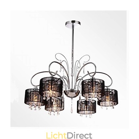 Moderne eigentijdse kristallen chromen metalen kroonluchter Moderne eigentijdse kristallen chromen metalen kroonluchter