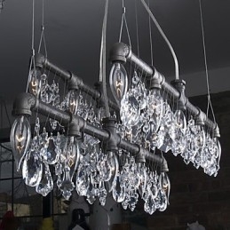 Noord-Amerikaanse stijl creatieve 5-lichts kroonluchter in pijpontwerp