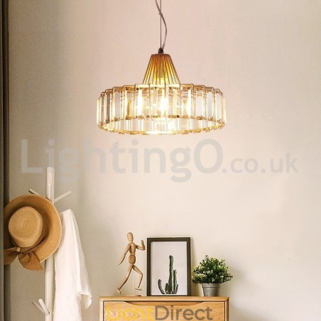 Nordic enkelvoudige kristallen hanglamp