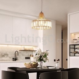 Nordic enkelvoudige kristallen hanglamp