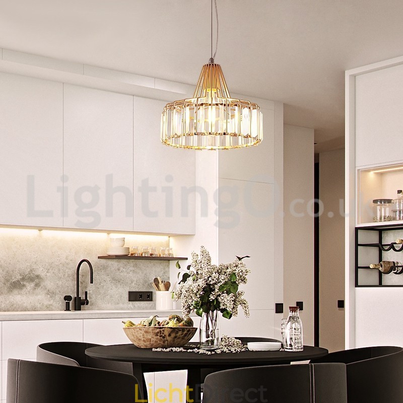 Nordic enkelvoudige kristallen hanglamp