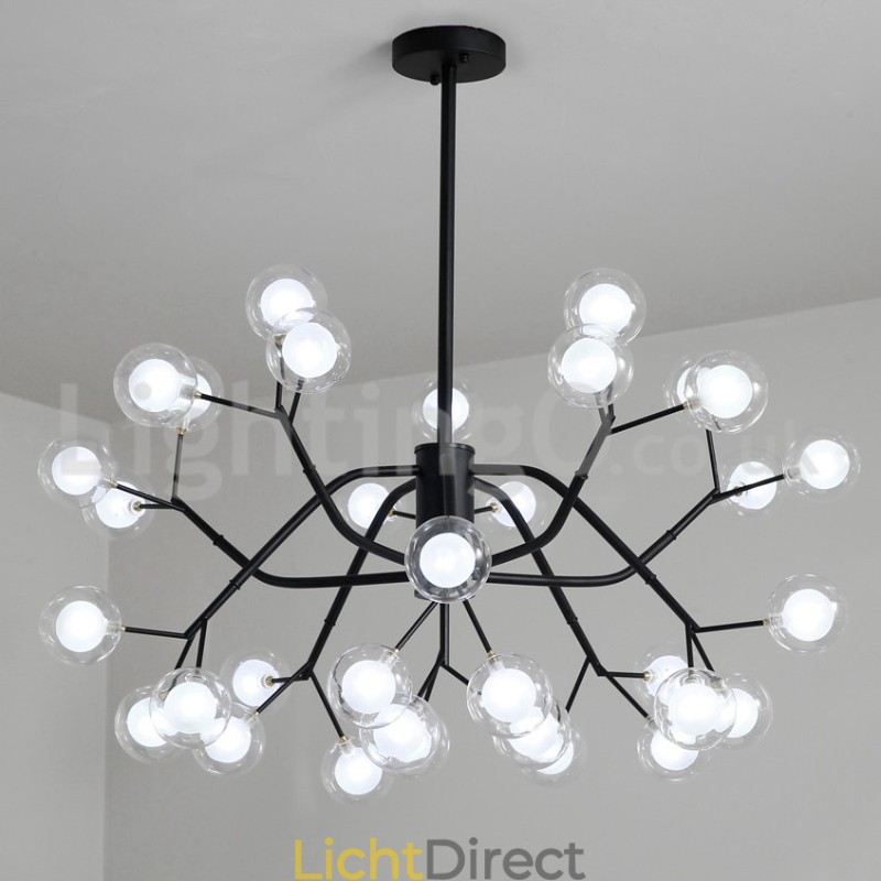 Nordic Style Magic Bean Kroonluchter Kleine Heldere Transparante Glazen Bubbelbol Kroonluchter