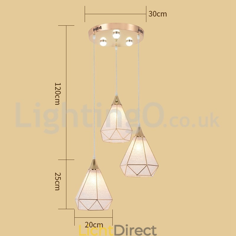 Moderne hanglamp met 1 licht en 3 lampen voor een lage prijs