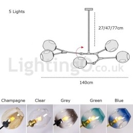 Nordic Modern Magic Bean Glazen Kroonluchter Moleculaire Kroonluchter