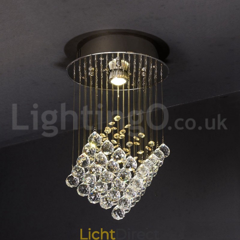 1 Licht Moderne K9 Kristal Plafond Hanglamp Binnen Kroonluchter Verlichting Lampen Armaturen
