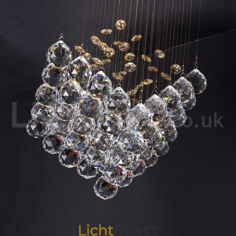 1 Licht Moderne K9 Kristal Plafond Hanglamp Binnen Kroonluchter Verlichting Lampen Armaturen