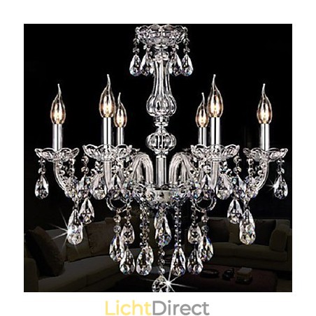 Kaars Uitgelicht Luxe 6-lichts kroonluchter Kaars Uitgelicht Luxe 6-lichts kroonluchter