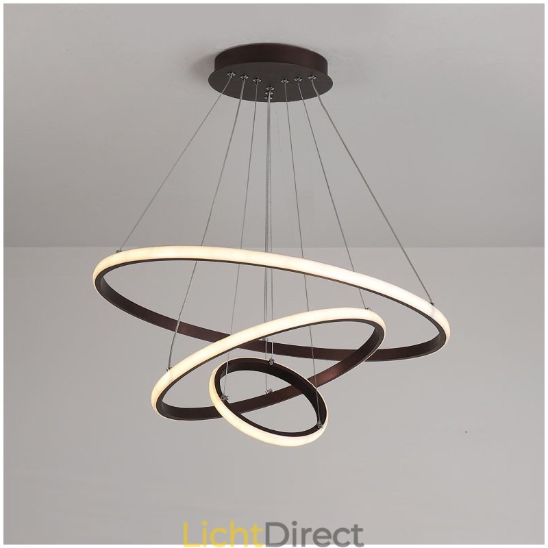 Dimbare Buiten de Cirkels Hanglamp met Afstandsbediening Moderne Design Ringen