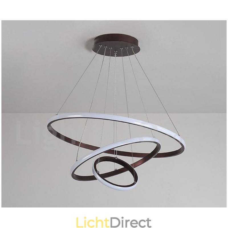 Dimbare Buiten de Cirkels Hanglamp met Afstandsbediening Moderne Design Ringen