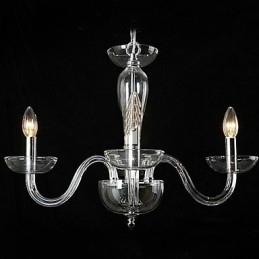 4-lichts kristallen hanglamp in kaarslamp