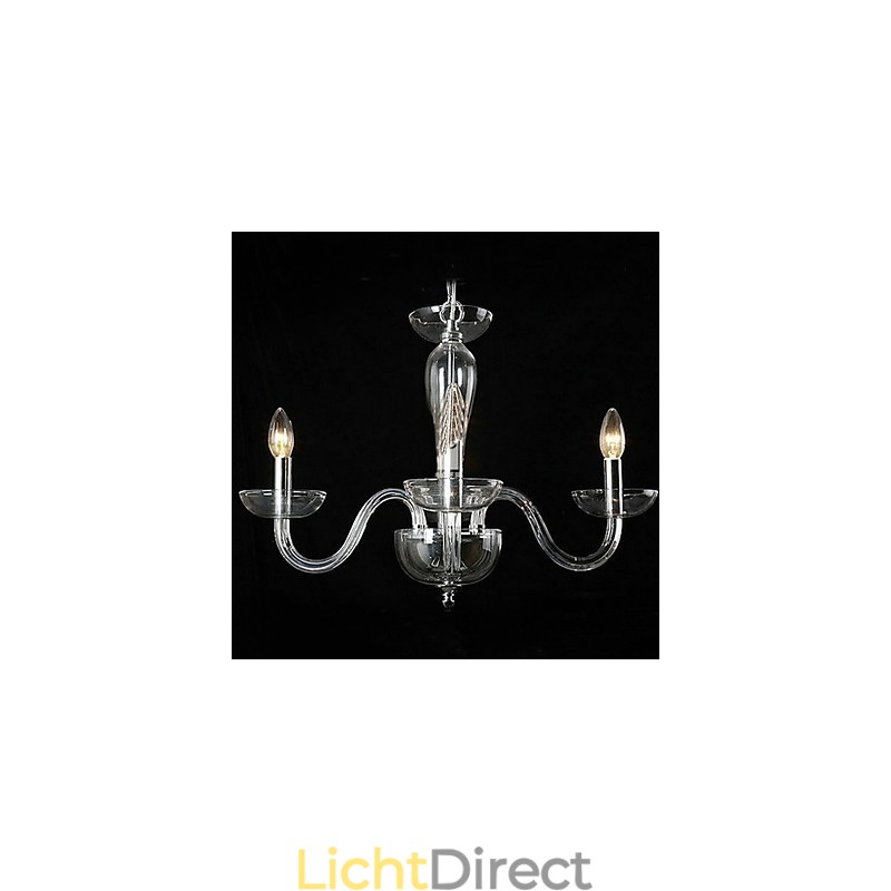 4-lichts kristallen hanglamp in kaarslamp
