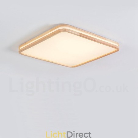 Ultradunne ronde vierkante rechthoekige houten plafondlamp, massief houten acryl kap, plafondlamp in Scandinavische stijl Ultradunne ronde vierkante rechthoekige houten plafondlamp, massief houten acryl kap, plafondlamp in Scandinavische stijl