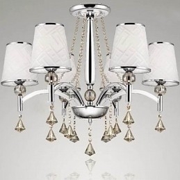 Moderne eigentijdse kristallen chromen metalen kroonluchter