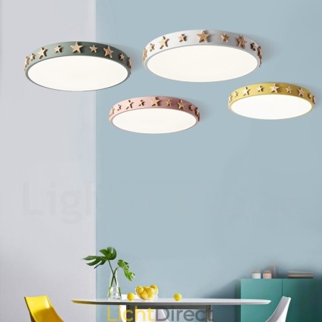 Dimbare ultradunne, veelkleurige, ronde plafondlamp van hout met acrylkap Plafondlamp in Scandinavische stijl Dimbare ultradunne, veelkleurige, ronde plafondlamp van hout met acrylkap Plafondlamp in Scandinavische stijl