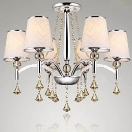 Moderne eigentijdse kristallen chromen metalen kroonluchter
