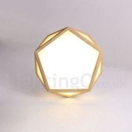 Dimbare Multi Styles Houten Plafondlamp met Acryl Kap Plafondlamp Scandinavische Stijl