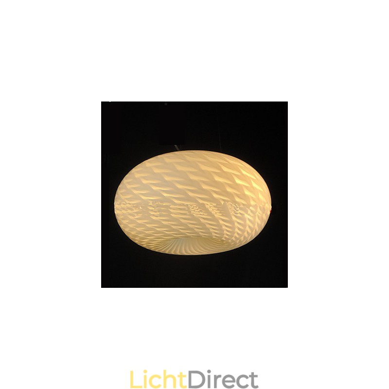 Moderne minimalistische gesneden melkwitte kroonluchterlamp